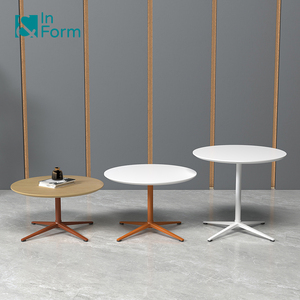 Office Business Negotiation Commercial Conference Meeting <strong>Coffe</strong> Tea <strong>Table</strong> 450/550/750mm Height Office <strong>Small</strong> Round <strong>Table</strong> - Product Image 1