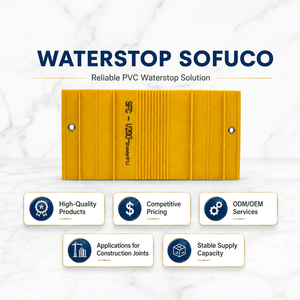 Bande d'étanchéité PVC SOFUCO 100% Résine Vierge, Matériau de Noyau Flexible, Norme Vietnamienne, Dureté 65 Shore, Élongation - Product Image 1
