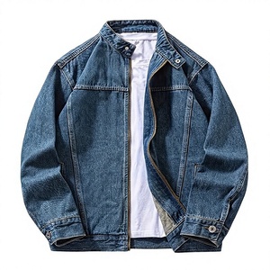 Veste en jean en toile pour homme, style décontracté, couleur unie, simple boutonnage, style cowboy, avec rembourrage en duvet – Vente en gros - Product Image 1