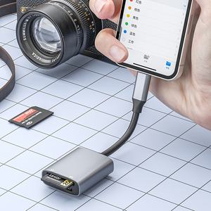 Lecteur de carte <span class=keywords><strong>SD</strong></span> à interface Type-<span class=keywords><strong>C</strong></span> deux-en-un compatible avec Long & Short Stick <span class=keywords><strong>USB</strong></span> pour caméras CCD téléphones mobiles et ordinateurs - Product Image 2