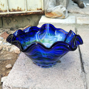 Casa <span class=keywords><strong>Hobby</strong></span> fatti a mano tavolo fatto a mano decorazione di nozze rotonda ciotola di vetro di Murano - Product Image 1