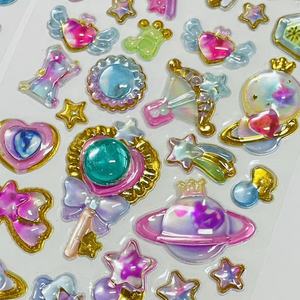 맞춤형 친환경 방수 자가 접착 <span class=keywords><strong>3D</strong></span> 엠보싱 크리스탈 버블 스티커 (선물 장식 및 포장용) - Product Image 4