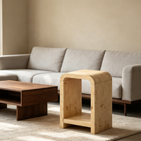 Table basse de haute qualité, moderne, en bois massif, pour salon, table d'appoint en bois, prix de gros
