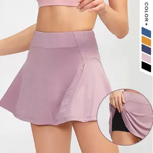 Женская Спортивная юбка для отдыха со встроенными шортами, индивидуальная тренировочная одежда для гольфа, скейта, тенниса, спортивная одежда, Короткие теннисные юбки