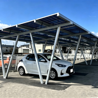 Solutions solaires pour parkings commerciaux, structure imperméable, conception personnalisée, système d'installation photovoltaïque BIPV pour abri de voiture solaire