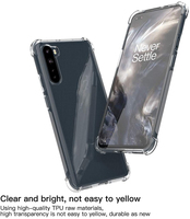 Coque arrière transparente pour téléphone portable, étui de protection HOCAYU en TPU, résistant aux chocs, compatible avec One plus Nord