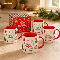 Tasses Mugs en Céramique Personnalisables par Sublimation, 11 oz, avec Intérieur et Extérieur Colorés Assortis, pour Thé, Lait ou Café, Logo et Design Personnalisés