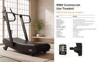 Caminadora Curva Autogenerante Modelo R900 de Rongle con Resistencia, Tamaño de Carrera 45*150cm para Entrenamiento Cardiovascular