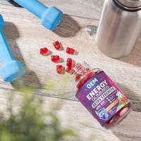 Gummies Énergétiques Vitamine B12 1000mcg par Portion Naturelles à Base de Thé Vert Saveur Baies Complément Alimentaire Énergétique à Croquer pour l'Exercice