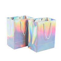Sac en papier prix d'usine avec poignée Sac en papier floral Sacs en papier avec poignée en ruban