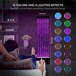RGB Light Acrylic Water Fountain Interior Design Movable Floor-Standing Room Dividers <strong>Screens</strong> Waterproof Metal Dance Bubble Wall - Product Image 2