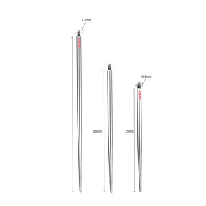 Aiguille de guidage en acier inoxydable 316 pour insertion filetée, pureté 316, pour bijoux de piercing - Product Image 2