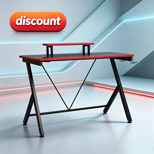 Bureau de jeu en forme de K avec structure métallique pour poste de travail à domicile, table d'ordinateur pour chambre de <span class=keywords><strong>gamer</strong></span>, bureau d'e-sport à domicile - Product Image 2