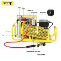 Compresseur d'air électrique portable DIDEEP 4500 PSI en acier inoxydable pour bouteille de plongée PCP réglable