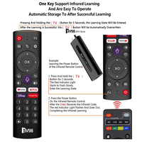 TV98 ATV 4K Smart TV Stick Android 14 Allwinner H313 2.4G 5G WiFi Support OTA Player BT5.0 2GB 16GB Télécommande vocale Boîtier TV en plastique