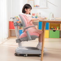 Chaise d'étude ergonomique en plastique de haute qualité pour enfants, réglable en hauteur, design minimaliste, idéale pour l'école, la chambre et le salon
