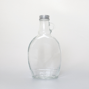 Venta al por mayor 1L 2L transparente galón botella de bebida de vidrio antigua con asa tapa de rosca tapa negra para dispensador de agua de sidra - Product Image 4