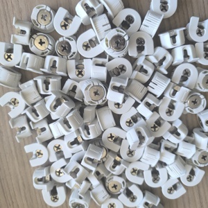 <b>Plastic</b> Furniture Hardware Woodworking Cabinet <b>Wardrobe</b> Connector Cam Bolts Durable Easy Installation - Product Image 2