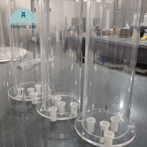 TOMATO - Brida Acrílica Transparente Personalizada, Fabricación CNC de PMMA con Orificios Roscados de Precisión y Conexión de Tubo Acrílico - Product Image 2