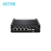 Mini PC AISTONE sin ventilador N150, router de cuatro núcleos con 4xLAN 2.5G, 2xCOM, RAM DDR4, SSD M.2 NVME, pfSense, OPNsense, Firewall