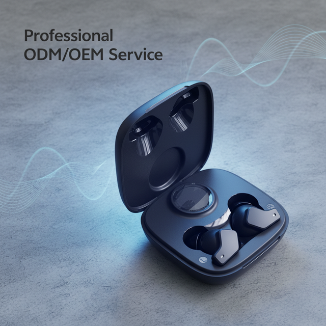 OEM/ODM Mini 2-in-1 OTC Hearing Aid Sound Protection Earplug TWS One-Click App Switch 16 Channels for Hearing