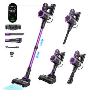 Aspirateurs verticaux sans sac et sans balais 22,2 V 2000 mAh, rechargeables, à cyclone, pour nettoyage à sec, avec filtre HEPA, pour maison, <span class=keywords><strong>voiture</strong></span>, garage, hôtels - Product Image 1