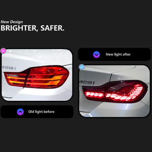 AURON Nuevos Accesorios para Auto LED Transparentes Retrofit F32/F82/F33/F83/F36 Serie 4 M4 Luz Trasera de Freno y Direccional con Efecto Escama de Dragón 12V 36W - Product Image 3