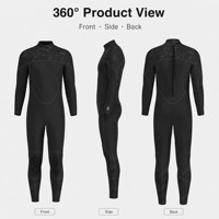 Combinaison de plongée intégrale en néoprène ultra-extensible 2 mm pour homme, fermeture éclair dorsale, pour le surf et la plongée avec tuba
