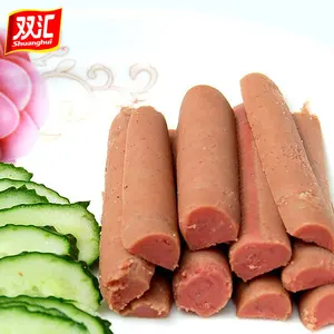 Chinese hot selling sausage 55G Per Piece 40Pcs Per Bag Halal Meat Snacks Beef Flavor Ham Sausages