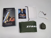 Lampe solaire gonflable et pliable Ztarx S86, 2000 mAh, lampe de camping pour tente, tube lumineux LED magnétique de 86 cm