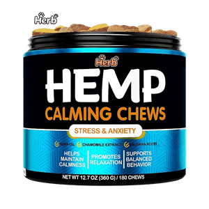Golosinas para Perros de Marca Privada OEM/ODM para el Apoyo Inmunológico y la Salud Digestiva, Sabor a Pato y Carne de Res, Masticables Blandos de Cáñamo con Vitamina E para Perros - Product Image 1