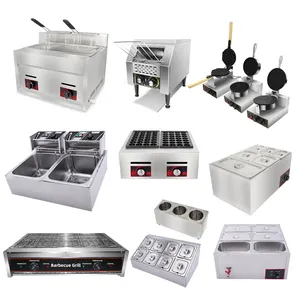 Commerciële Keuken Hotel Restaurant Keuken Apparatuur Friteuse/Grill/Wafel/Takoyaki/Transportband Broodrooster Voor Food Service Industrie