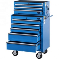 GL2005 Chariot à outils à roulettes à 5 tiroirs avec poignée latérale et système de verrouillage rapide