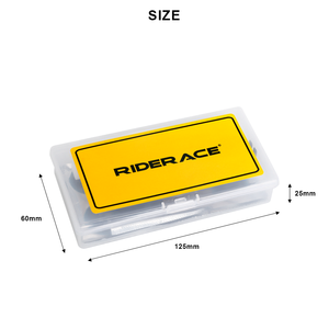 RIDERACE Juego de herramientas de reparación de neumáticos internos de bicicleta de montaña Parche de goma Pegamento Palanca de neumáticos Herramientas de emergencia de bicicleta multiusos portátiles - Product Image 6