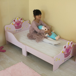 Qualità camera da <span class=keywords><strong>letto</strong></span> mobili stile principessa in legno <span class=keywords><strong>singolo</strong></span> <span class=keywords><strong>rosa</strong></span> bambini letti ragazze - Product Image 2