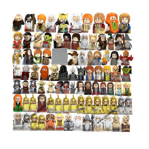 Blocchi da Costruzione Anello Magico, Guerriero Sauron, Goblin, Gandalf, Uruk-hai, Giocattoli MINI per Bambini, Frodo, Elfi, Nani, Ranger, Umani, Mago - Product Image 1