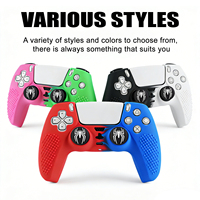 Coque de protection bicolore en silicone antidérapante pour manette PS5