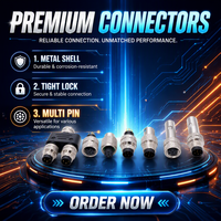 Connecteur industriel M8 3 4 5 6 8 broches mâle femelle droit ou coudé circulaire pour capteur étanche IP67 IP68