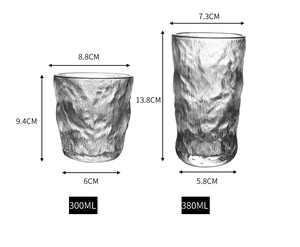 Vaso de Whisky Estilo Japonés de 300ml/380ml, Base Gruesa, Textura Esmerilada, Color Verde Glaciar, para Bar o Fiesta - Product Image 1