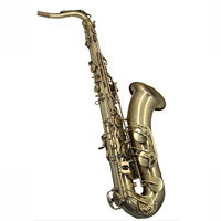 Professional Bb Tenor Saxophone TS300S Vintage Antique Brushed Bronze Finish Brass Wind Instrument Custom Logo Full Accessories