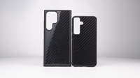 Étui de téléphone en fibre de carbone noire OEM de haute qualité pour les nouveaux Samsung S23/S24/S25 Ultra de luxe, vente en gros