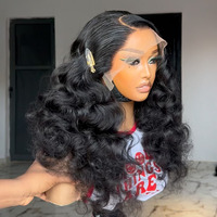 Cheveux Humains Vierge Remy 3D Body Wave Deep Wave Couleur Personnalisée pour Perruque 5x5 13x4 Dentelle HD Transparente Sans Colle Pré-Plumée