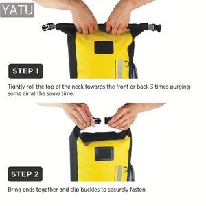 여행용 방수 백팩 야외 하이킹 캠핑 가방 헬스 등산용 도매 10L PVC 방수포 방수 백팩 - Product Image 4