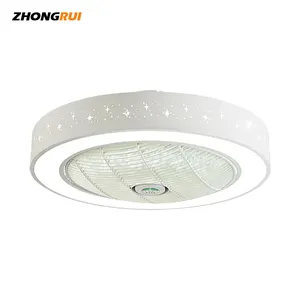 50/60cm diamètre chambre d'enfants Super vent naturel silencieux à distance chambre WIFI App contrôle ventilateur de plafond avec lumière LED