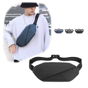 <span class=keywords><strong>2023</strong></span> logo personnalisé randonnée téléphone sac banane sport course étanche en nylon fronde simple épaule bandoulière sacs de poitrine pour homme - Product Image 1