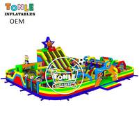 Parc d'attractions gonflable sur le thème du sport, nouveau design, pour location événementielle