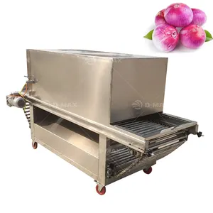 High Output Onion Dry Garlic Peeler Chain Type Automatic Garlic Peeling Machine