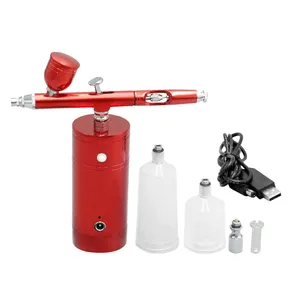 Portable Mini Airbrush Compressor Spray Pump Rechargeable Handheld Airbrush Gun for Makeup