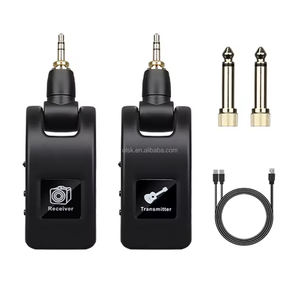 Беспроводной гитарный передатчик и приемник Clavax CLWXLR-M01 Plug and Play 2,4 ГГц с разъемами 6,35 мм и 3,5 мм для бас-гитары, скрипки, клавишных инструментов - Product Image 6