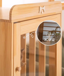 Cage à chat en bois massif de qualité supérieure, villa verticale pour chat avec plateformes à plusieurs niveaux pour les petits espaces, maison en bois pour chat personnalisable - Product Image 5